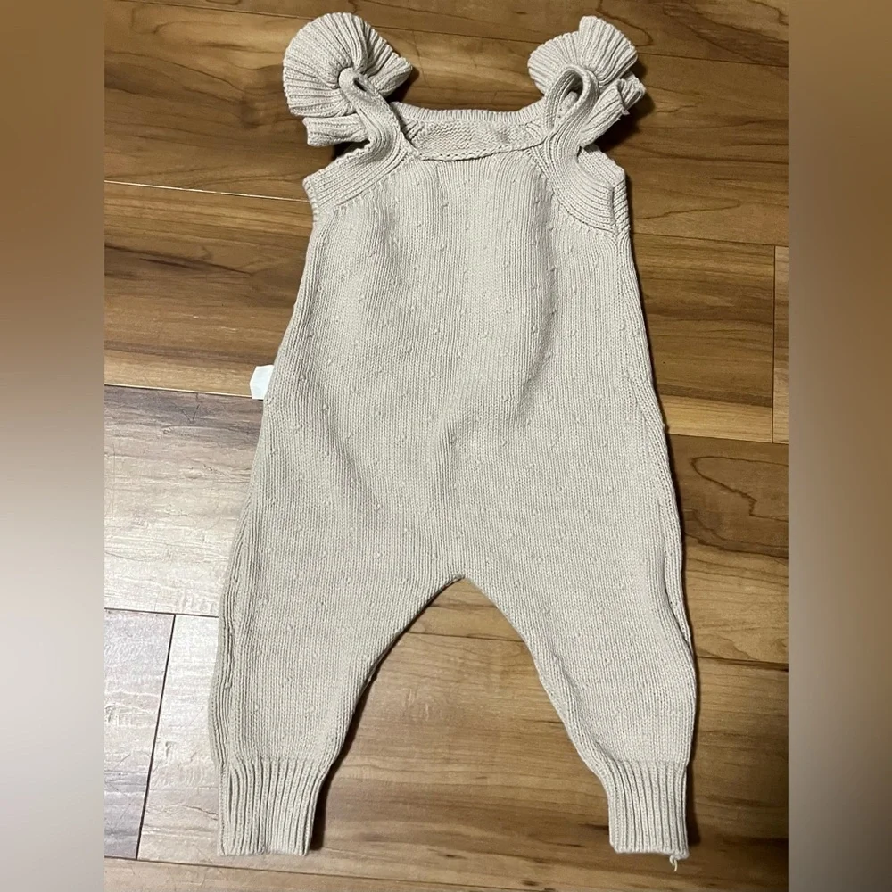 Rabbit + Bear Organic Knit Romper | 0–3 Months